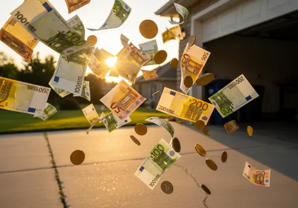 Garage pieno di oggetti da noleggiare su Rento